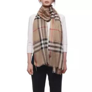 [버버리] 26FW 여성 체크 울 실크 머플러 8078779 ARCHIVE BEIGE W 26F