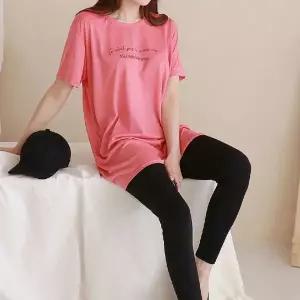 박스티 반팔 루즈핏 여성 여름 홈웨어