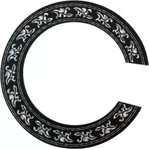 LQ Industrial 기타 사운드홀 데칼 접착식 로제트 인레이 링 스티커 클래식 우쿨렐레용