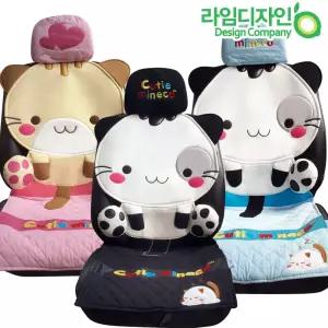 [11ST MD추전] 캐릭터 사계절 자동차시트커버 모음 / 미네코 캐릭터용품 실내악세사리 기어 안전 핸들커버 목쿠션 자동차용품 