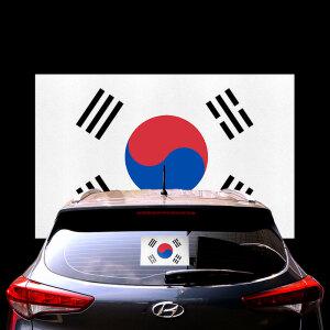 태극기 스티커 대형 1장/자동차량데칼/국기/액세서리