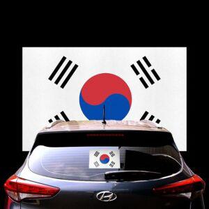 차량용 대형 태극기스티커 1매 차량용튜닝스티커 차량용스티커 차량용엠블럼 자동차스티커 자동차엠블럼