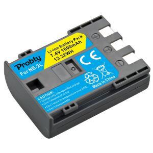캐논 Rebel XT 350D G9 S80 S70S30 L10 용 디지털 카메라 배터리NB-2L 1800mAh