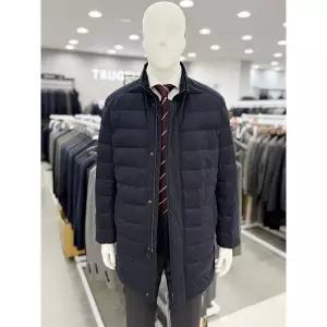 [트루젠]남자 겨울 퀼팅 저지 거위털 경량 구스다운 롱 패딩 코트 점퍼 2컬러 - 블랙, 네이비_JK