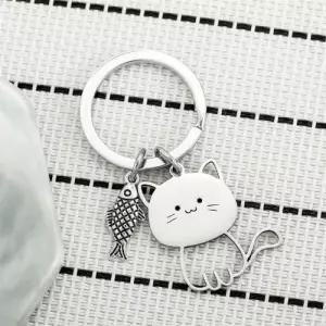 마이캣 고양이 키링 물고기잡는냥 가방 백팩 앞치마 자동차키링 열쇠고리 스테인리스 참 가꾸