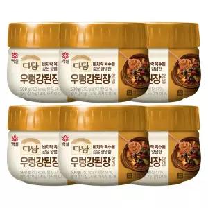 CJ백설 다담 우렁강된장양념 500g x6개