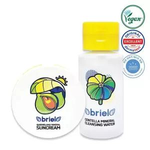 [브리엘] 퀸즈랜드 미네랄 썬크림 팩트 15g+병풀 미네랄 클렌징워터 250ml