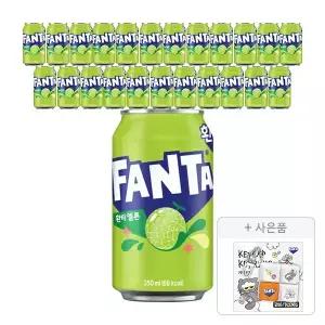 [코카콜라] 환타 멜론, 350ml, 24개 + 증정(조앤프렌즈 키캡키링, 주문시 100% 증정)