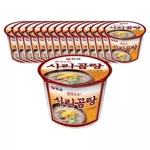 농심 사리곰탕 큰사발 111g 16개