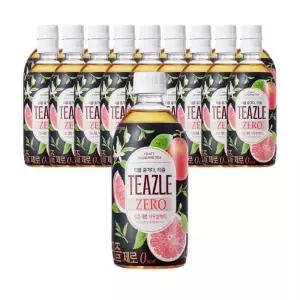 웅진 티즐 제로 자몽 블랙티 500ml 20개