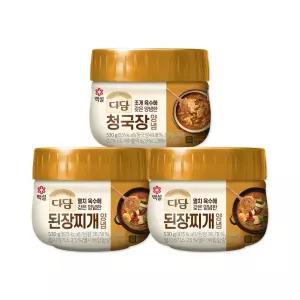CJ제일제당 백설 다담 된장찌개양념530g x2개+청국장 양념 530g x1개