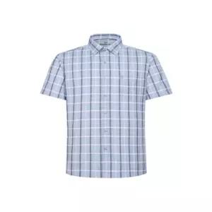 닥스셔츠 DAKSSHIRTS 린넨혼방 미디움체크 캐주얼 반팔셔츠 DLS3SHCS121B1
