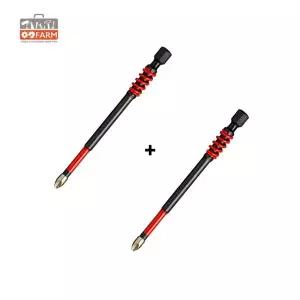 단면비트 임팩 십자팁 S2강 90mm 스프링 드릴비트 1+1