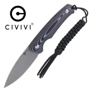CIVIVI 나이프 정식수입 Altus 알투스 그레이 앤 블랙 레이어드 EDC 픽스드 블레이드 서바이벌 캠핑칼 등산