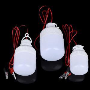 LED 램프 휴대용 전구 화이트 야외 캠프 텐트  낚시 걸이식 조명 DC 12V 5W 9W 1 개
