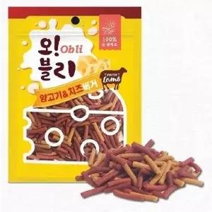 [펫토리아]오블리 강아지 간식 건강식 애견간식 양고기치즈 100g