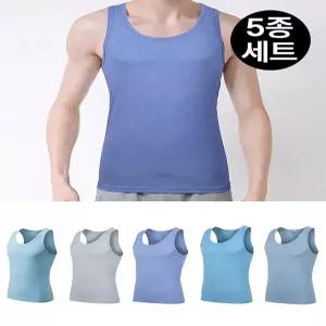 [제임스딘][제임스딘] (5종세트) 남성 면 100 런닝 민소매