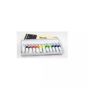 Tube 12색세트 신한 샤미 10ml 수채화물감