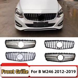 프론트 마스크 그리드 범퍼 그릴 입구 튜닝 액세서리 메르세데스 벤츠 B 클래스 W246 2012-2019 GT 다이아