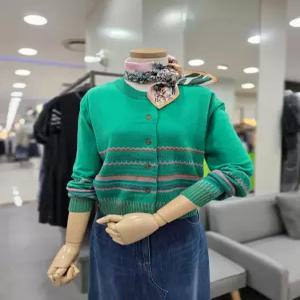 [모다아울렛][베네통]컬러배색 라운드넥 가디건 BAKCA3561_CA
