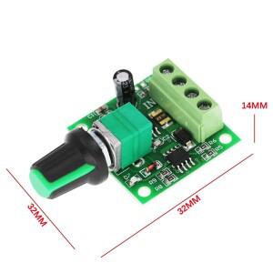 1.8V 3V 5V 6V 12V 2A PWM Dc 모터 속도 컨트롤러, 가변 조절기 거버너 스위치, 기능 1803BK