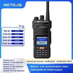 Retevis HA2 워키토키 FPP 듀얼 밴드 GPS APRS 지원 IP67 방수 블루투스 앱 프로그래밍 iOS/안드로이드 호환 야외 상업용 아마추어 라디오