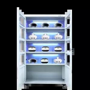 VR 헤드셋 Type-C 고속충전 UV 오존 소독 보관 캐비닛 104x141cm