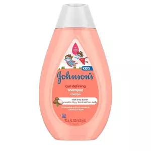 Johnson's Baby 컬 디파이닝 프리즈 컨트롤 아동용 샴푸 13.6온스 곱슬 머리용 티어프리 377027
