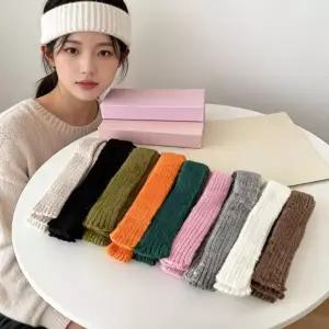 울 목도리 롱 머플러 무지 슬림 타이 스카프 겨울 방한 용품 남녀 ...