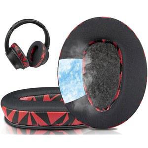 소니 WH-CH700N / MDR-ZX780 MDR-ZX770 MDR-10R 오버이어 헤드폰용 SOULWIT 쿨링 젤 교체용 이어패드 고밀도 폼이 들어간 이어패드 쿠션 - 레드 스톰
