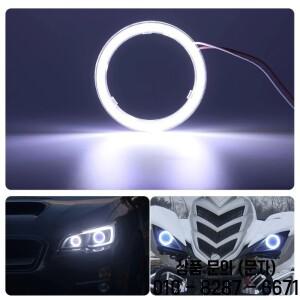2개 자동차 오토바이 LED 엔젤 아이 링 라이트   60mm/2.3인치 밝은 조명