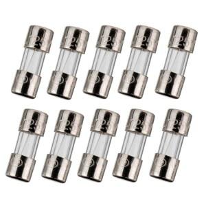 BOJACK 미니 퓨즈 3.6X10 MM 2.5A 2.5암페어 125V 125볼트 0.14X0.39 인치 F2.5AL125V 패스트 블로우 유리 (10개 묶음)