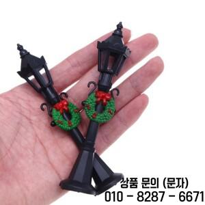 1/12 인형의 집 미니어처 크리스마스 공원 마을 가로등 시골 장식 장난감 1 개