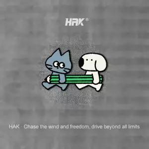 HAK 허크 반사 고양이·강아지 연필 들고 있는 자동차 스티커 개성 창의적이며 방수되는 귀여운 장식