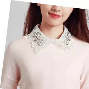 큐빅레이스 페이크 훼이크목폴라 넥카라 레이어드칼라