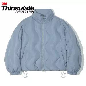 파르티멘토 3M 신슐레이트 페더리스 커브드 푸퍼 숏패딩 블루 PY-23217 BL 36459