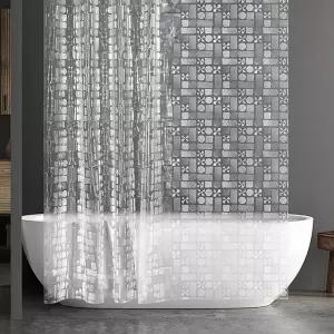 지오 샤워 커튼 비닐 가림막 샤워실 방수 욕실 화장실 욕조/욕조/가림막/파티션