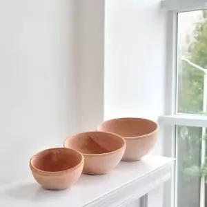 이탈리아 러스틱 수제 토분 사선 반원/텃밭/분갈이/베란다/플랜트/창틀/토기/화분/식물/다육이/분재
