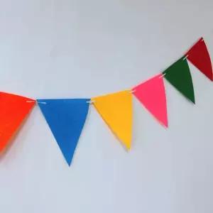 여행 꾸미기 생일 축제 차박 장식소품 기념일 삼각가랜드 캠핑 12장