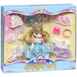 리틀미미 인형 신데렐라 코디놀이 공주캐릭터 스타일링 패션꾸미기 역할놀이 피규어 여아선물
