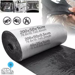 자동차 방음 매트 200x50cm 5/10mm 후드 단열 차량 소음차단 폼