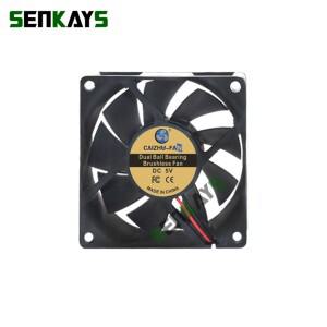 듀얼 볼 베어링 7020 70MM 70*70*20MM DC 5V 12V 24V 냉각 팬 컴퓨터 CPU 케이스 2pin