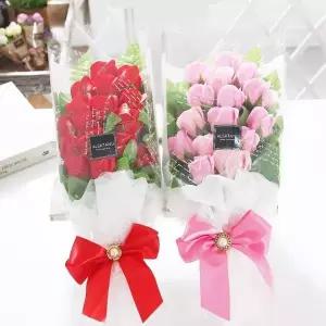 장미 비누꽃 15송이 꽃다발 기념일 선물 성년의날 부부의날 전달용