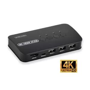 유니콘 4K 2포트 HDMI KVM스위치 KVM-200HVKVM KVM 관제실장비 서버관리 모니터 제어 분할 PC PC기 실기