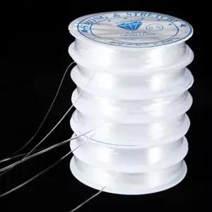 투명 우레탄줄 크리스탈텍 비즈공예 팔찌만들기 1.0mm