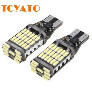 TCYATO 2pcs T15 역방향등 W16W Led 슈퍼 브라이트 10W Canbus 백업 자동차 주차등 화이트 레드 12V