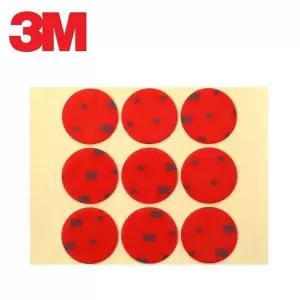 [제이큐]3M 강력 양면테이프 원형 35mm 9P 차량용 테이프