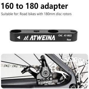 ATWEINA 로드 바이크 자전거 디스크 브레이크 어댑터 플랫 마운트 CNC 전후방 180mm 로터 어댑터(볼트 포함