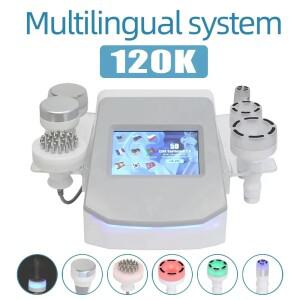 120K 캐비테이션 진공  기계 5D 초음파 지방 연소 셀룰라이트 제거 바디 슬리밍 쉐이프 퍼밍 리프팅 마사지
