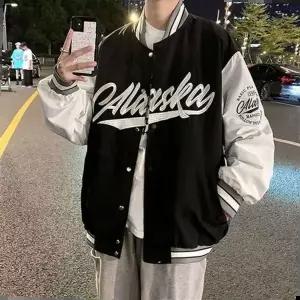 겨울옷 컬러 바시티 남성 레터링 점퍼 자켓 야구